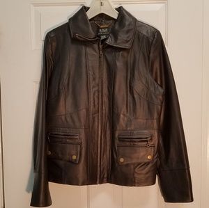 NWOT size L Ana genuine lambskin leather jacket